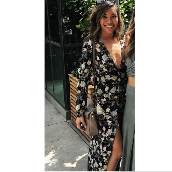 Long Sleeve Plunge Playsuit - Picture 2 of 5